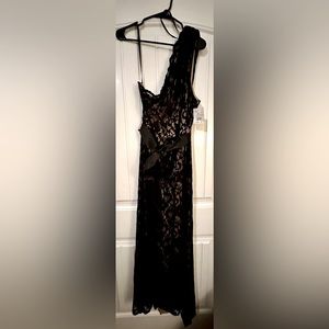 black lace dress